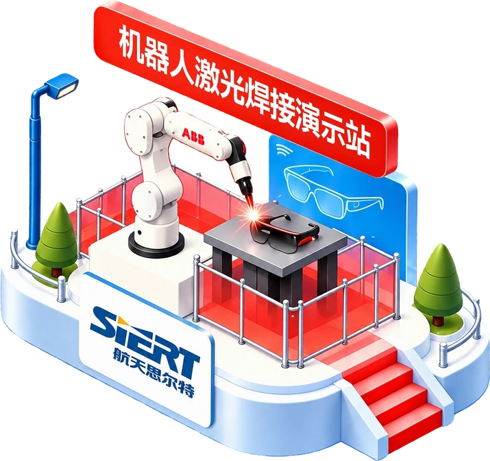 机器人激光焊接演示站